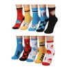 Sonic The Hedgehog Tails and Knuckles Characters Youth 10-Pack Casual Crew Socks - 2 of 4
