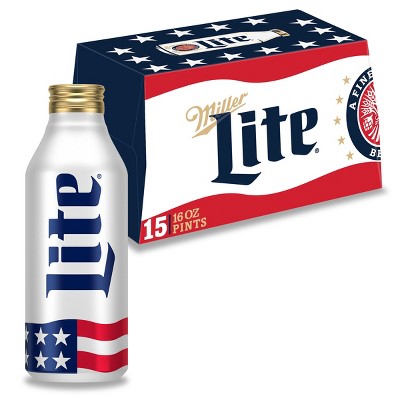 Miller Lite Beer - 15pk/16 Fl Oz Aluminum Pints : Target