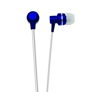 Naxa METALLIX Isolation Stereo Earphones in Blue - 1 of 3