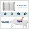 Aluminum 24”x17”Folding Camping Table with MDF Tabletop, Adjustable Height(9"–23") Portable Table for Outdoor, Beach Picnics, and RV Trips - 4 of 4