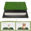 Sevobal Pet Training Pads and Potties Large Dog Potty Patch with Grass for Pet Training, Washable Indoor and Outdoor Puppy Pee Pad, Green, 30“*20”*1“ - 4 of 4