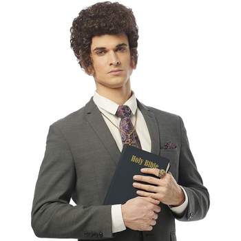Costume Culture by Franco LLC Righteous Preacher Adult Costume Wig | Brown