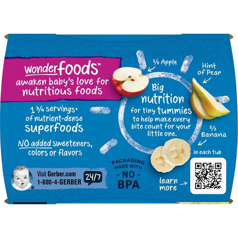 Gerber Sitter 2nd Foods Banana Apple Pear Baby Meals - 2ct/8oz, 6 of 7