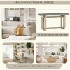 KIGFTSOD Contemporary Console Table with Wood Top, Extra Long Entryway Table for Entryway, Hallway, Living Room, Foyer, Corridor - 4 of 4
