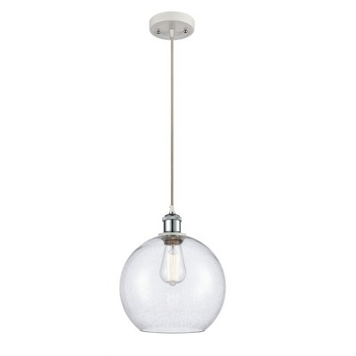 Athens - 1 Light Cord Hung Mini Pendant In Industrial Style-13 Inches Tall and 10 Inches Wide