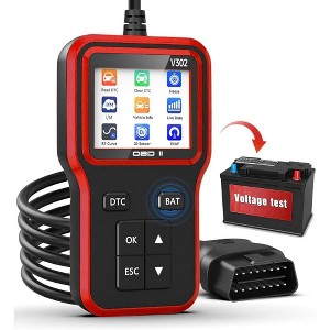 Belatt OBD2 Scanner with Battery Tester, Live Data Code Reader, Read/Clear DTCs, I/M Readiness, Freeze Frame, EVAP/O2 Tests for 1996+ Vehicles - 1 of 4