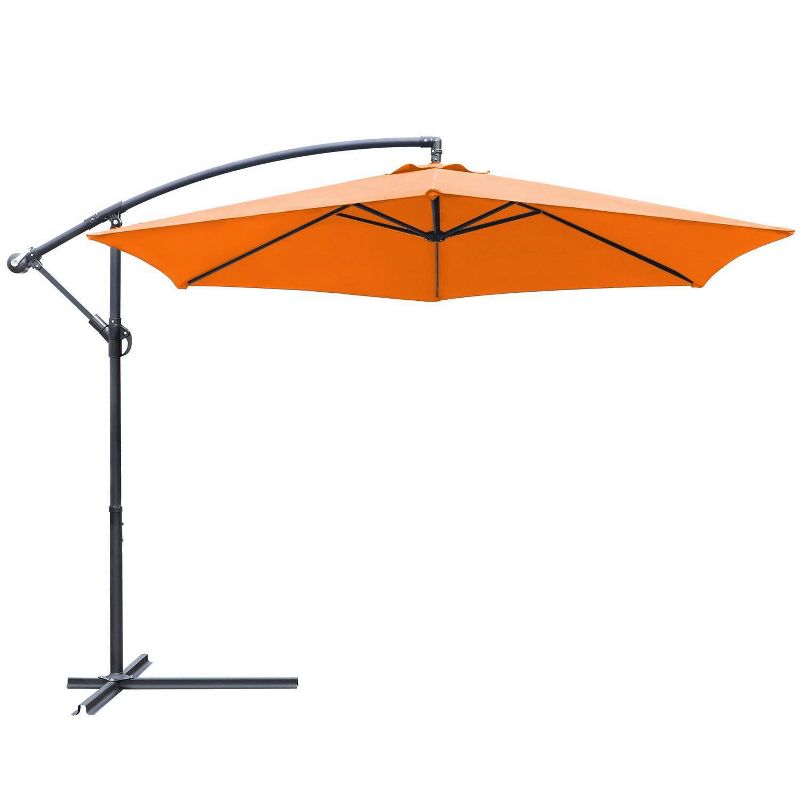 10' x 10' Outdoor Hanging Offset Cantilever Patio Umbrella with Easy Tilt - Devoko, 1 of 8