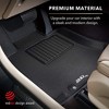 3D MAXpider Kagu Series Custom Fit Rubber All-Weather Floor Mat Liner Complete Set, for 7 Seats 2020-2021 Hyundai Palisade, Black - 3 of 4