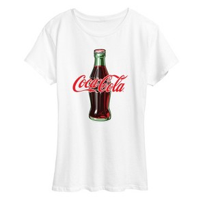 Women's - Coca-cola - Coke Bottle Logo Short Sleeve Graphic T-Shirt - 1 of 4