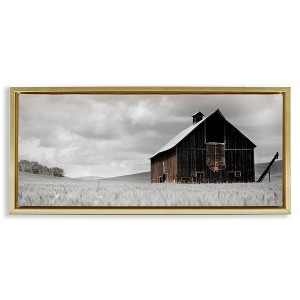 Stupell Industries Rustic Barn Scene Floating Frame Canvas Art - 1 of 4