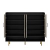 TopComfy Decorative Storage Cabinets Sideboard Shoe Cabinet Large Modern Shoe Storage Cabinet Shelves for Living Room, White, 59.05"*20.19"*9.25" - 4 of 4