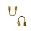 John Bead Must Have Findings Metal Gold 4x4mm Wire Guardian for Jewelry Making Findings, 20 Pieces - 2 of 2