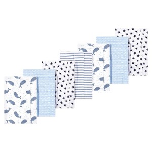 Luvable Friends Hudson Baby Flannel Burp Cloths 7pk - 1 of 1