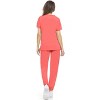 MediChic Womens 8-Pocket Scrubs Set- Mock Neck with 4-Pocket Jogger Scrub Pants - 3 of 4