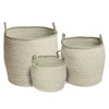 Colonial Mills Prevé Basket - White & Green 18"x18"x17" 100% Polypropylene Round - 2 of 3