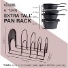 Cuisinel Heavy Duty Pan Organizer - 5-Tier Rack for Cast Iron Skillets, Dutch Oven, Griddles - No Assembly, Space-Saving Storage - Bronze. - 4 of 4