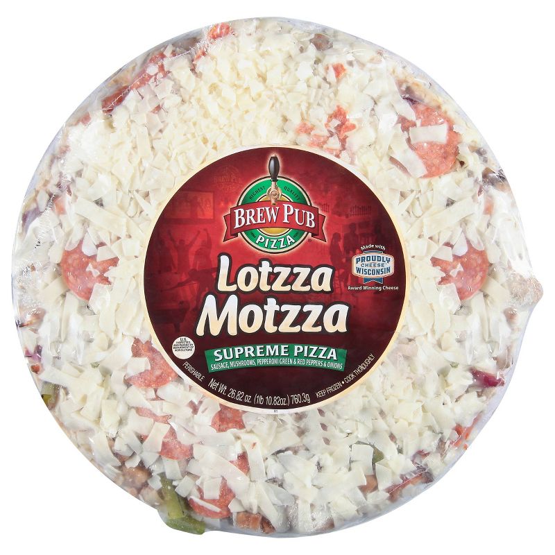 Brew Pub Lotzza Motzza Supreme Frozen Pizza - 26.82oz, 1 of 5
