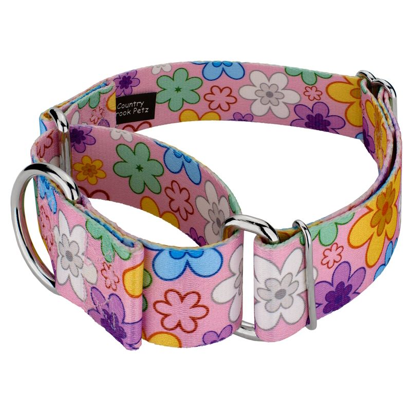 Country Brook Petz 1 1/2 Inch May Flowers Martingale Dog Collar, 6 of 9