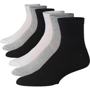 JAMES FIALLO Men's Lightweight & Versatile Essential Neutrals Colors Quarter Socks - 1 of 1