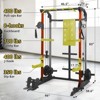 Multi-Function Power Cage, Power Rack with Dual Independent Pulley System, 2000LB Capacity Workout Cage, Squat Rack for Home Gym - 2 of 4