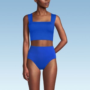 Lands' End Women's Square Neck Midkini Swimsuit Top - 1 of 3
