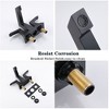 2-Handle Heavy Duty Bathroom Faucet with Drain and Supply Kits, Modern Style Lavatory Deck Mounted Faucet - 3 of 4