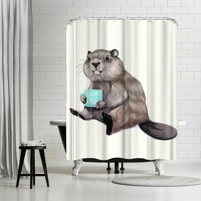 Americanflat Damnfine Coffee by Laura Grave 71" x 74" Shower Curtain