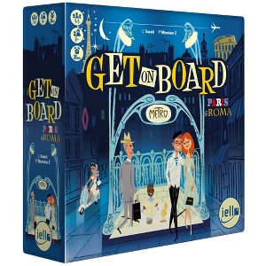 IELLO: Get On Board: Paris & Rome - A Clever Flip & Write Board Game - 1 of 4