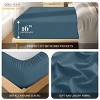 Microfiber Fitted Sheets Deep Pocket Up to 16-Inch , Ultra Soft , Easy Fit , Hypoallergenic Fitted Bed Sheets - Lux Decor Collection - 4 of 4