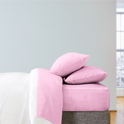 Light Plum Twin Bamboo Microfiber Sheet Set with Deep Pockets