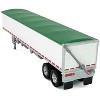 Covered Grain Trailer White with Green Tarp 1/87 (HO) Scale Plastic Model Car by HO Logistics - 3 of 4