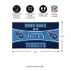 Evergreen Come Back with Tickets Tennessee Titans 28" x 16" Woven PVC Indoor Outdoor Doormat - 2 of 4