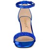 Allegra K Women's Glitter Square Toe Ankle Buckle Strap Chunky Heels Sandals - 2 of 4