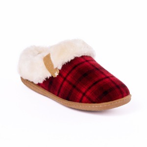 Minnetonka Women's Suede Camp Collar Scuff Slide Slippers - 1 of 4