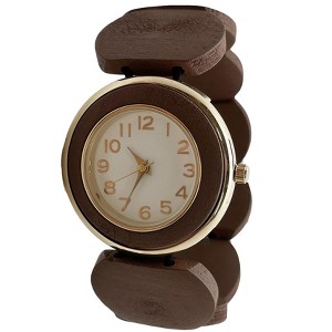 Olivia Pratt Stretch Wooden Watch - 1 of 3