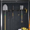 Suncast Long Handle Tool Organizer, Resin Wall Mount Storage Rack with Interlocking Hook System for Garage or Closet, 4.5” x 25” x 5.25”, Black - 3 of 4