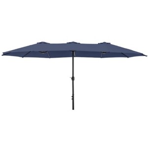 COZONY Double-Sided Patio Umbrella, Large Outdoor Market Umbrella with Base for Poolside and Backyard - 1 of 4