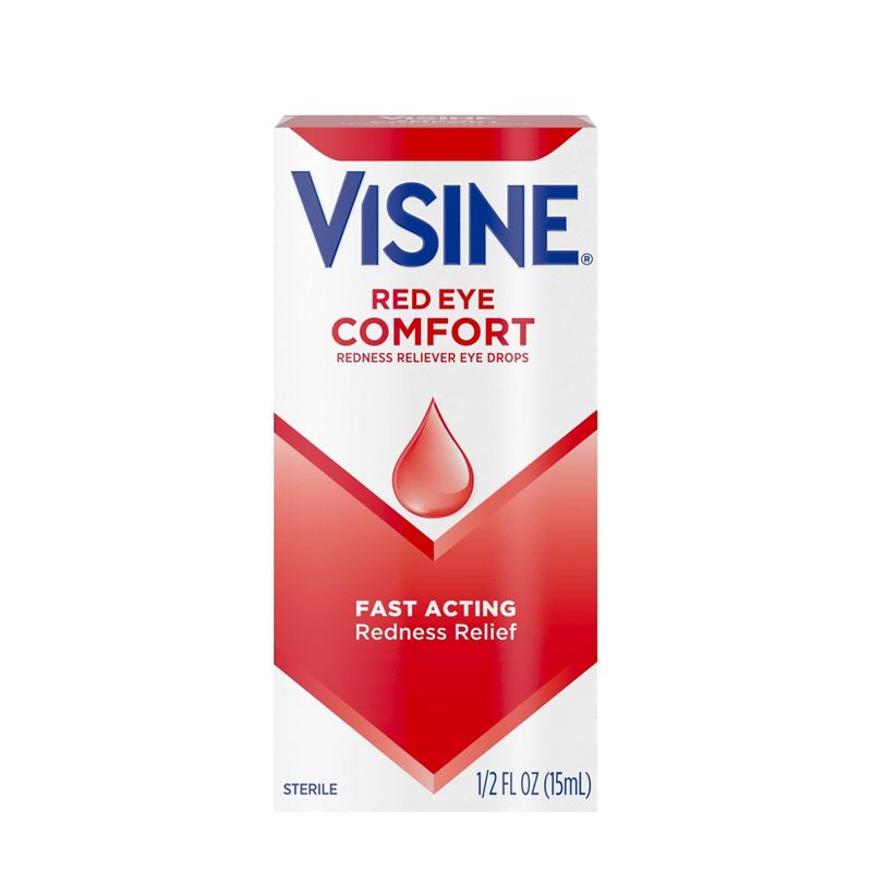 Visine Redness Relief Original Sterile Tetrahydrozoline HCl Eye Drops - 0.65 fl oz, 1 of 11