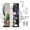 CAVINAS 69"x16" Full Length Mirror,Leaning Floor Full Body Mirror with Hook Storage Rack Coat Rack for Bedroom,Living Room,Cloakroom - 4 of 4