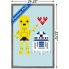 Trends International Star Wars: Saga - Droids Hearts Framed Wall Poster Prints - 3 of 4
