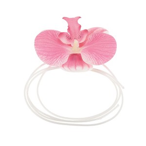 Unique Bargains Phalaenopsis Flower Pattern Adjustable Choker Necklac 1 Pc - 1 of 4