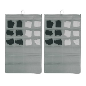 Unique Bargains Closet Hanging Organizer with Mesh Pockets and Rotating Metal Hanger - 1 of 4