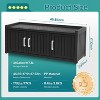 Indoor Outdoor Shoe Storage Cabinet Waterproof, Resin Bench with Adjustable Shelves for Entryway, Foyer, Patio Use - 4 of 4