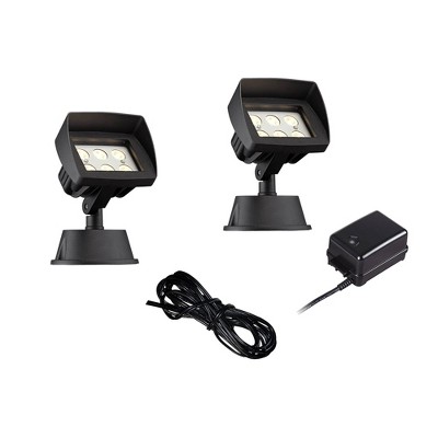 Super Duty Eastham Black 4-Piece LED Landscape Lighting Set