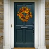 24" Autumn Sunflower Wreath - National Tree Company - 2 of 2