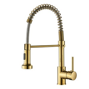 Commercial Kitchen Faucet with Pull Down Sprayer, Single Handle Single Lever - 1 of 4