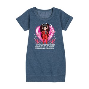 Girls' - LOL Surprise! - Spicy Babe Graphic Short Sleeve Fleece Dress - 1 of 4