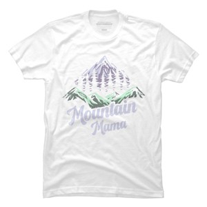 Men's Design By Humans Mountain Mama Camping Adventure Mom By Flowerr T-Shirt - 1 of 2