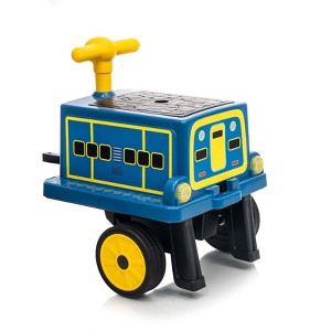 12V Ride on Train Trackless, 2 Seater Kids Ride on Toy Licensed by CHUGGINGTON with Removable Storage Chair, Light, Music - 1 of 4