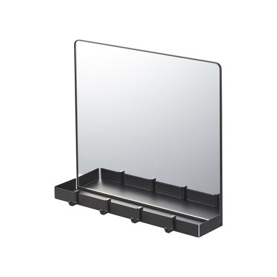 Yamazaki Home - Magnetic Mirror with Storage Rack - Glass